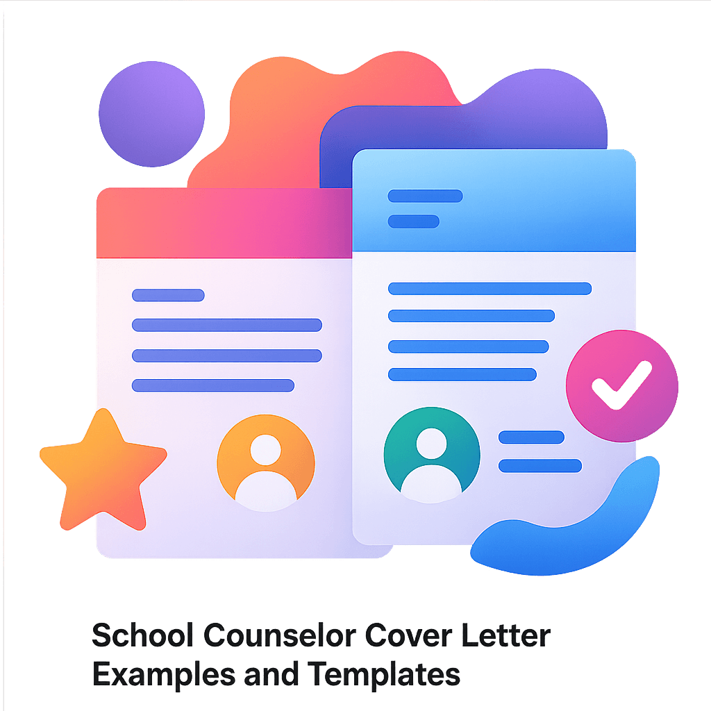 School Counselor Cover Letter Examples and Templates