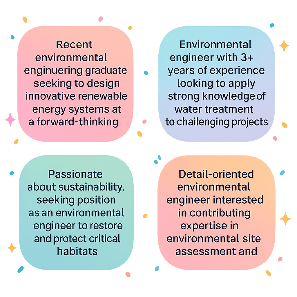 Top 10 Environmental Engineer Resume Objective Examples for 2025