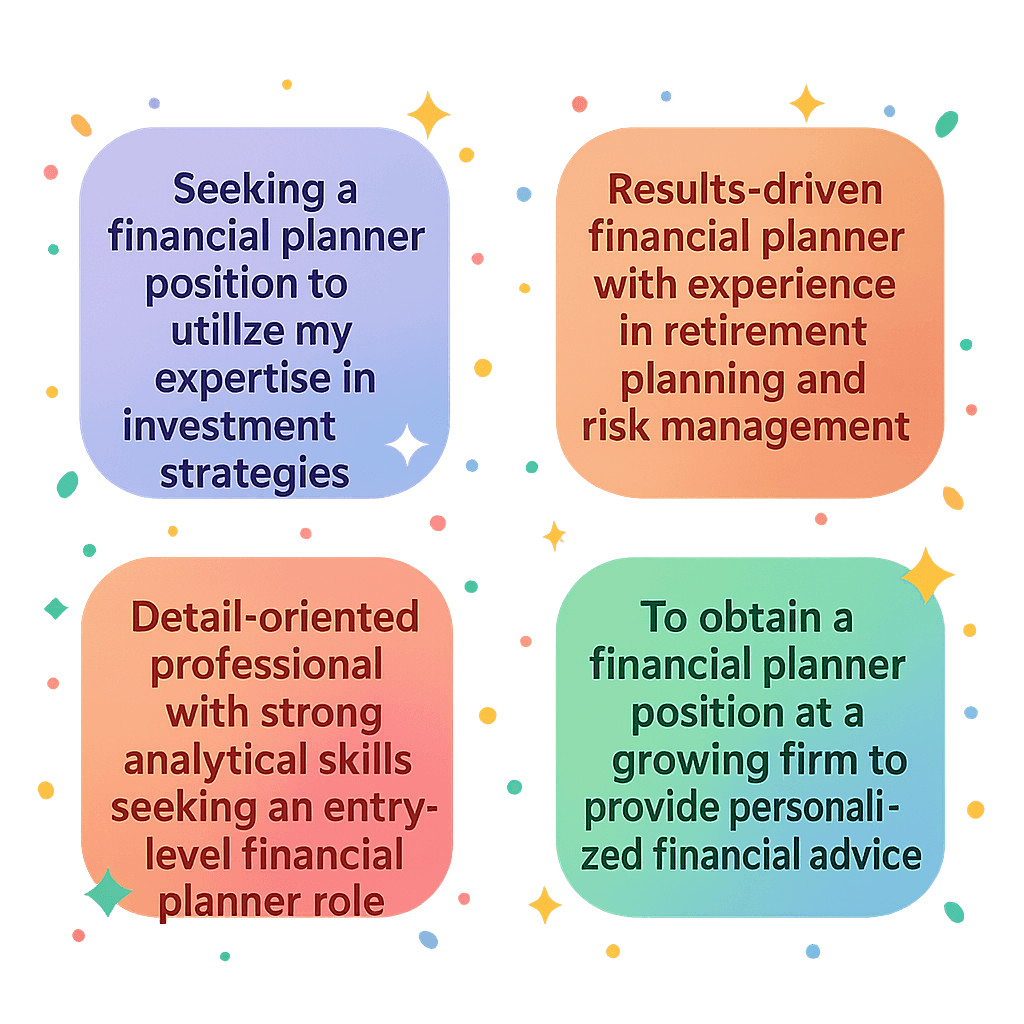 Top 10 Financial Planner Resume Objective Examples for 2025